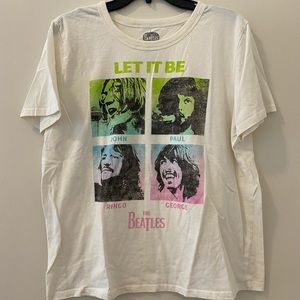 White XXL Official Beatles T-Shirt